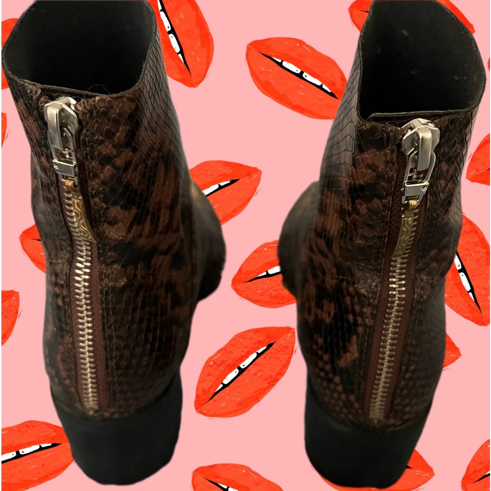 Treasure & Bond Farrah Python Studded Booties - image 4
